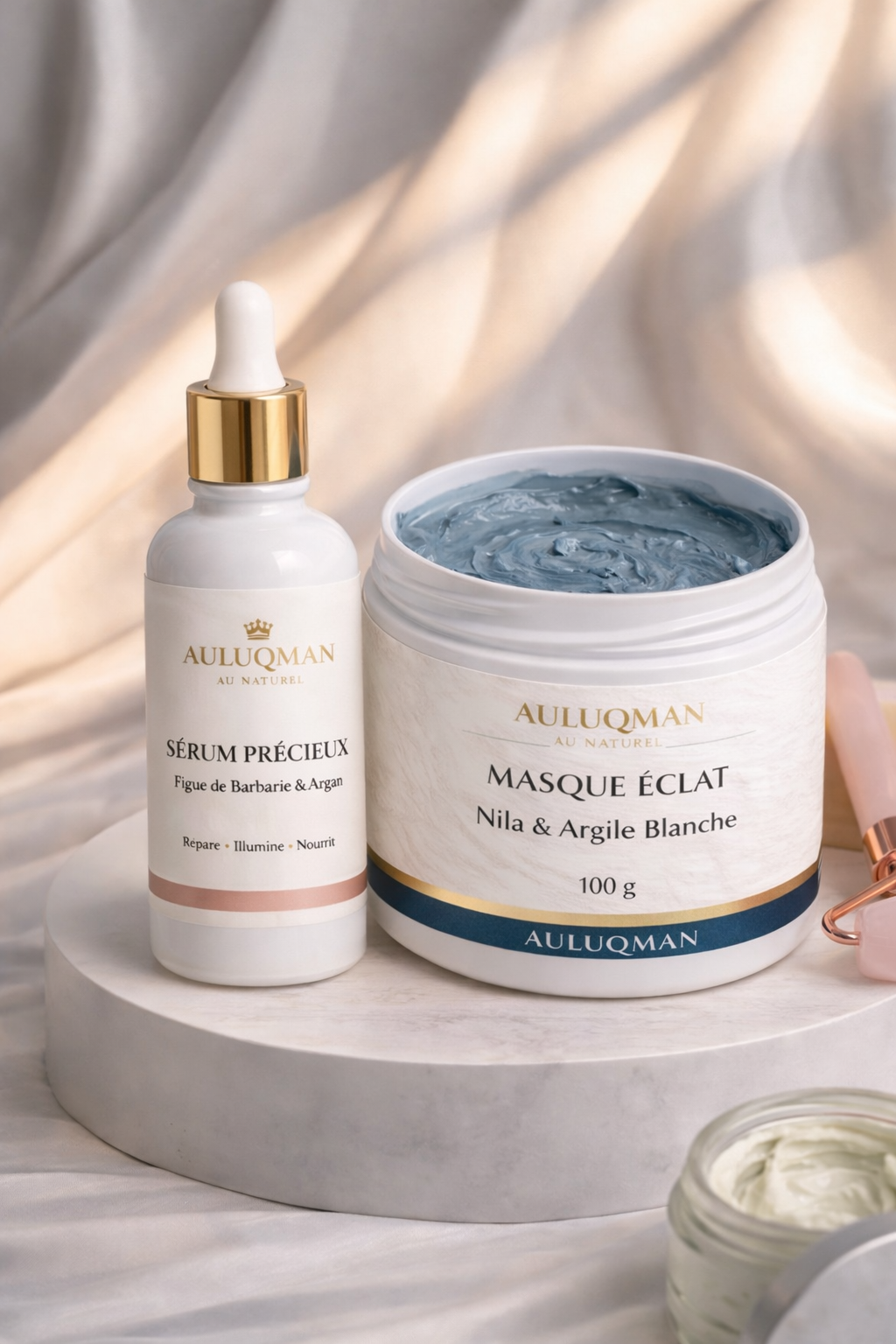 Duo Visage Auluqman – Sérum & Masque Nila