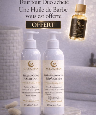 Pack Duo Capillaire Auluqman + Huile de barbe offerte