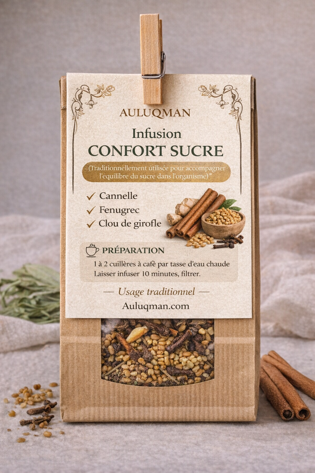 Infusion Confort Sucre - Rituel équilibre quotidien