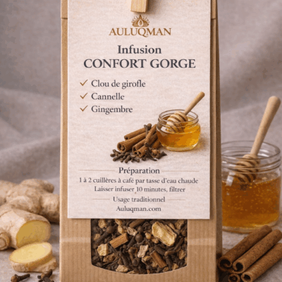 Infusion Gorge Apaisante – AULUQMAN au naturel - 100g