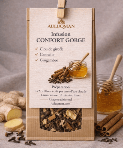 Infusion Gorge Apaisante – AULUQMAN au naturel - 100g