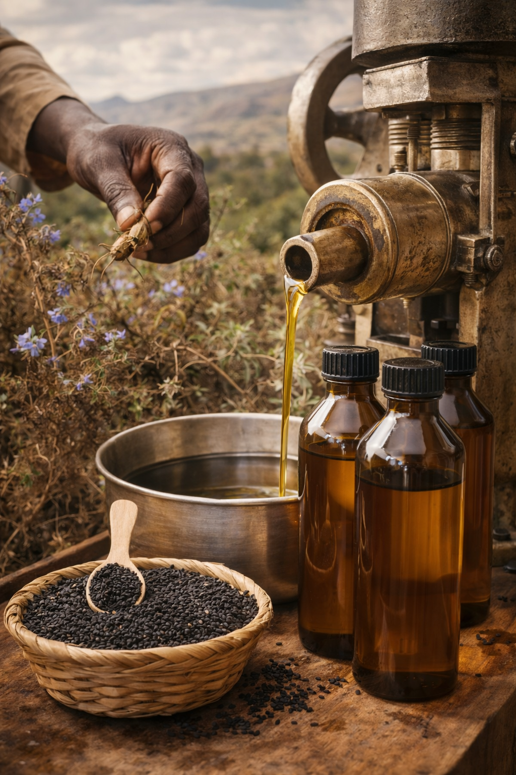 Huile de Nigelle Bio d’Éthiopie — Première Pression à Froid 100ML – Image 2